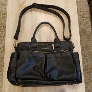 Honest Co. Black Vegan Leather Diaper Bag